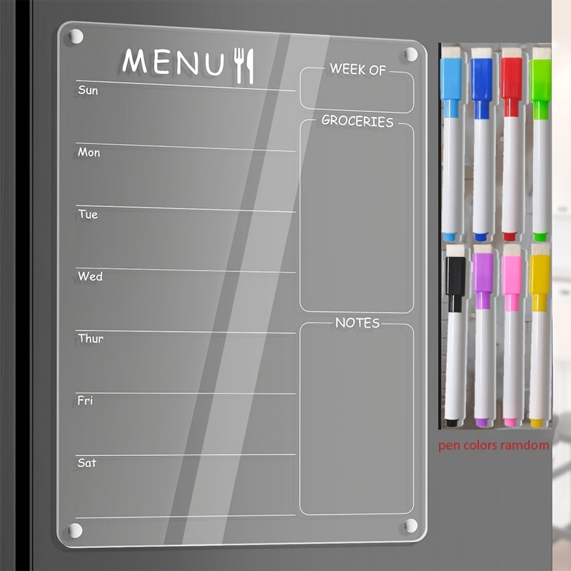 Planned Parenthood - Acrylic Menu Board for Kitchen Weekly