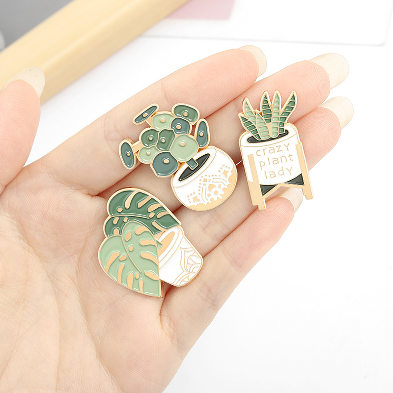 Potted Plant Brooch Monstera A - огляд і ціна Cactus Mix Pot