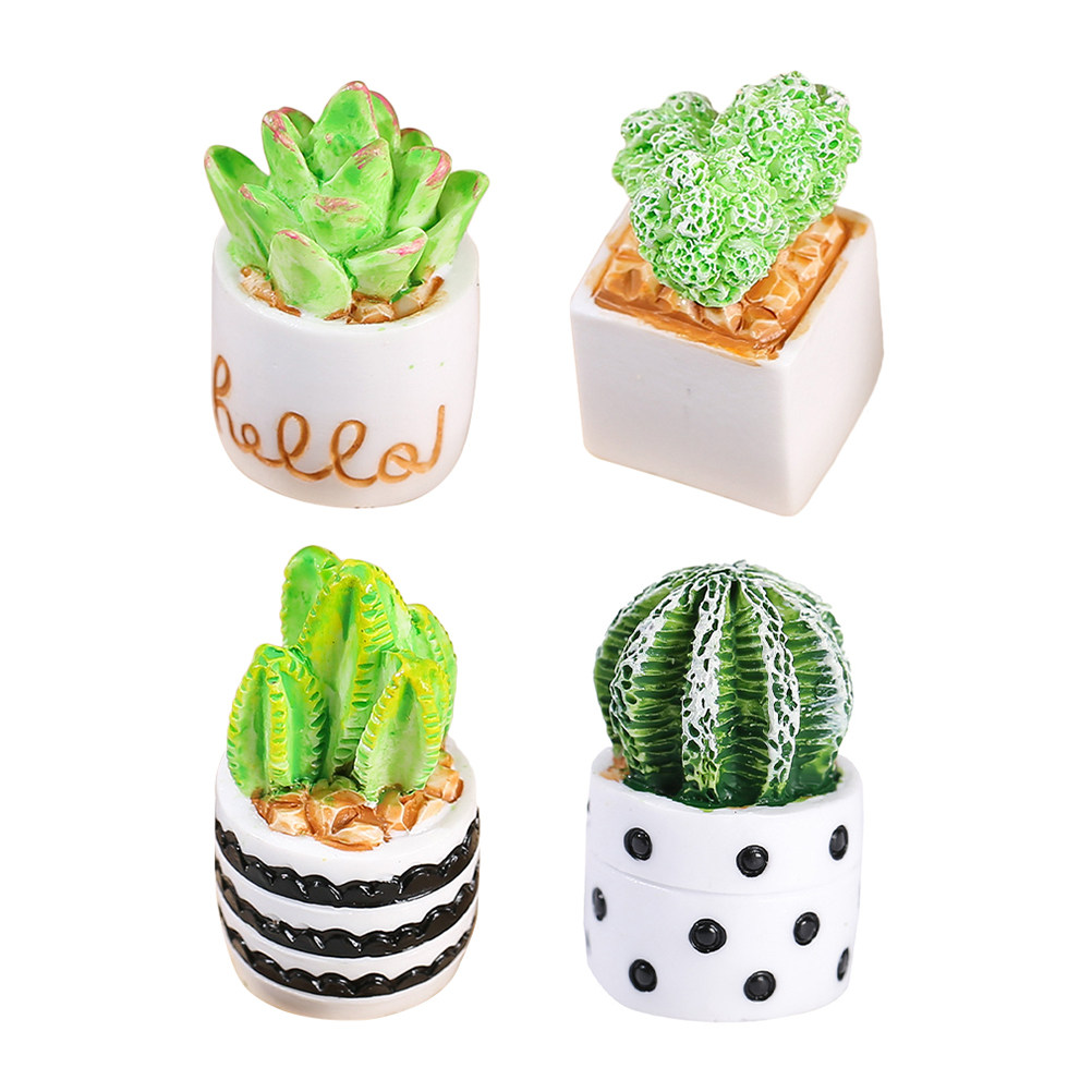 4Pcs Mini Faux Cactus Bonsai P - огляд і ціна Cactus Mix Pot