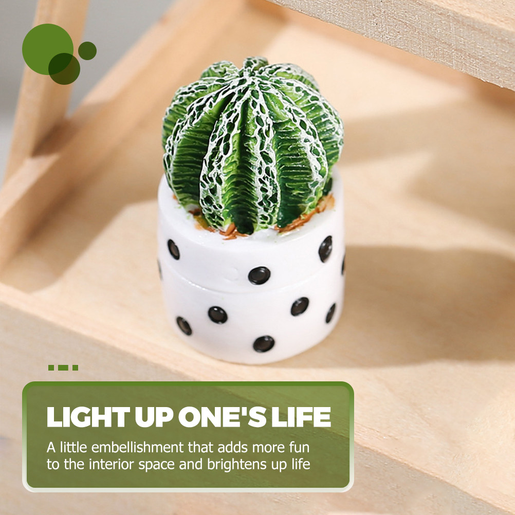 4Pcs Mini Faux Cactus Bonsai P - огляд і ціна Cactus Mix Pot