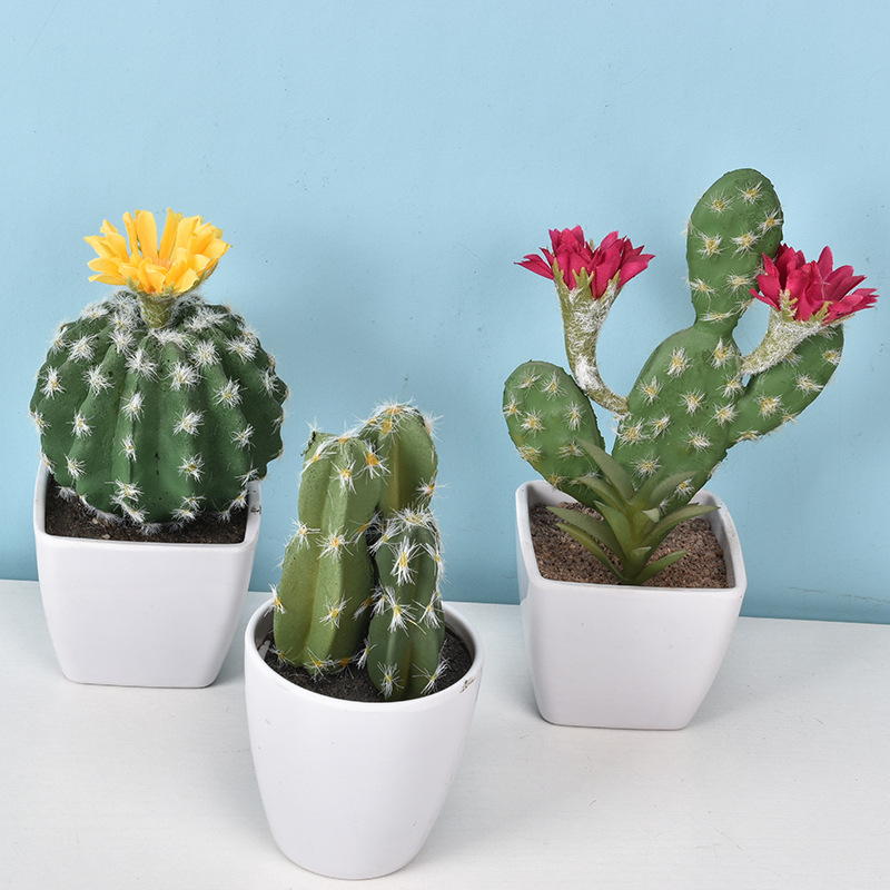 1PC Mini Fake Plastic Cactus W - огляд і ціна Cactus Mix Pot