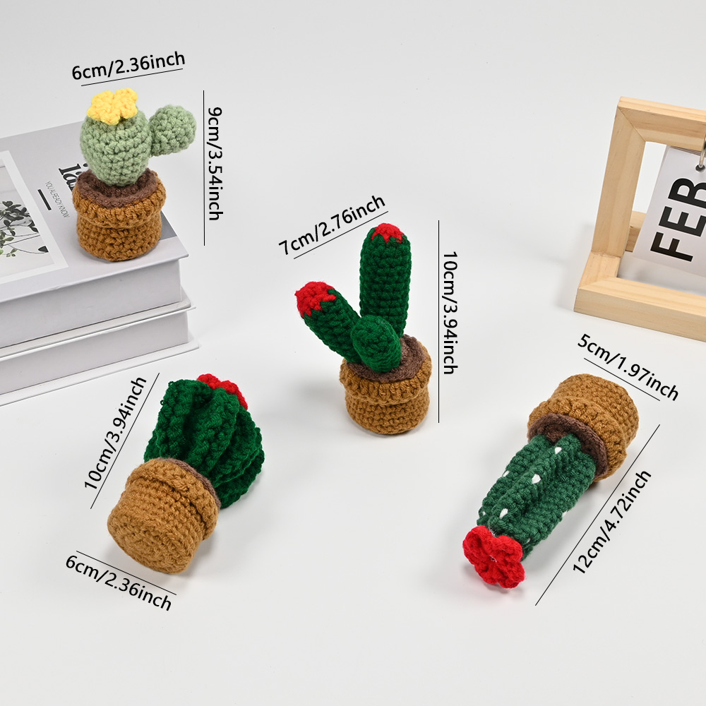 Hand-Crocheted Cactus Potted P - огляд і ціна Cactus Mix Pot