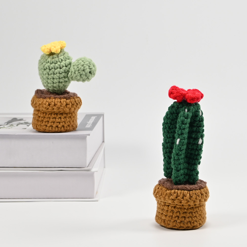 Hand-Crocheted Cactus Potted P - огляд і ціна Cactus Mix Pot