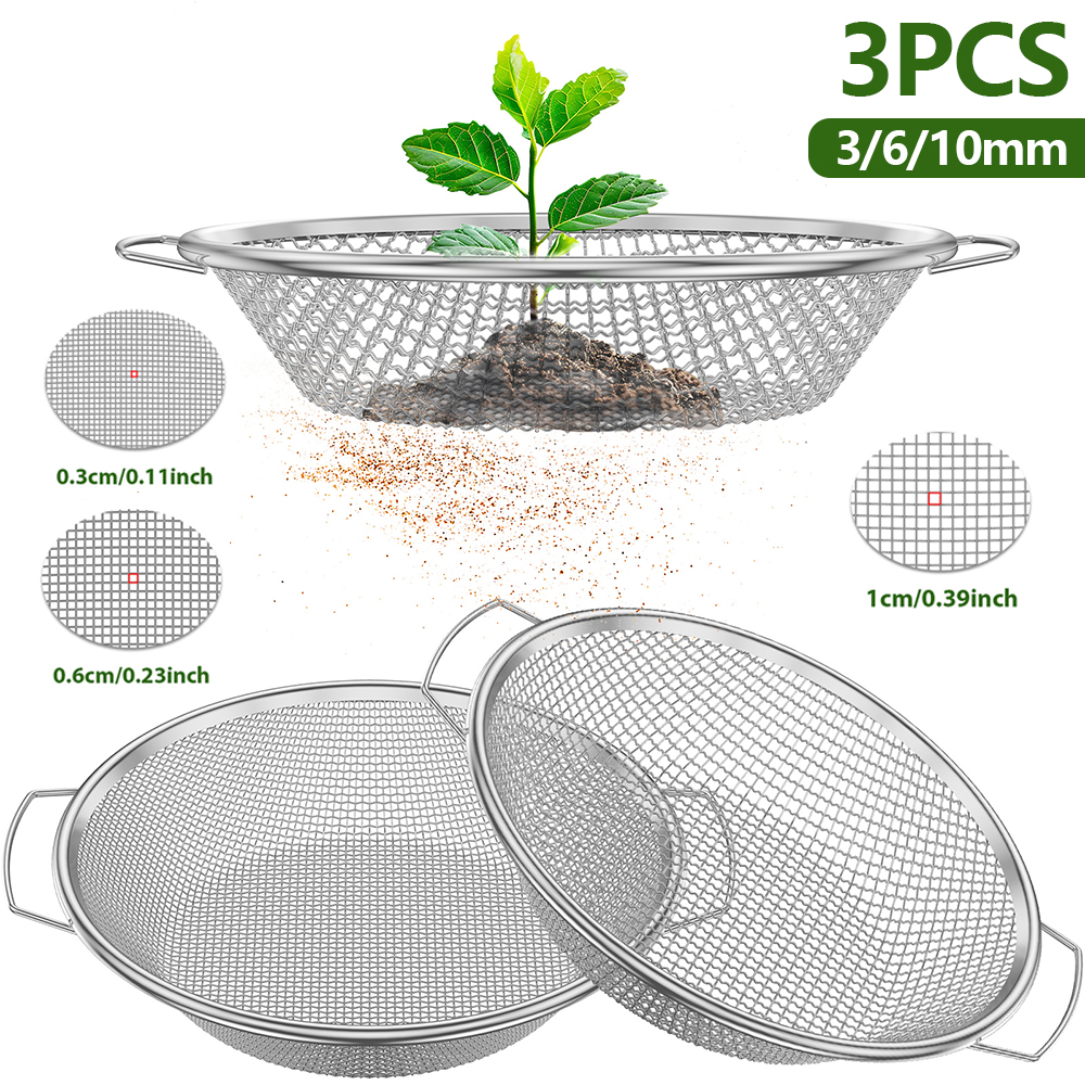 3Pcs Gardening Soil Sifter 3/6 - огляд і ціна Plant Parent Tools