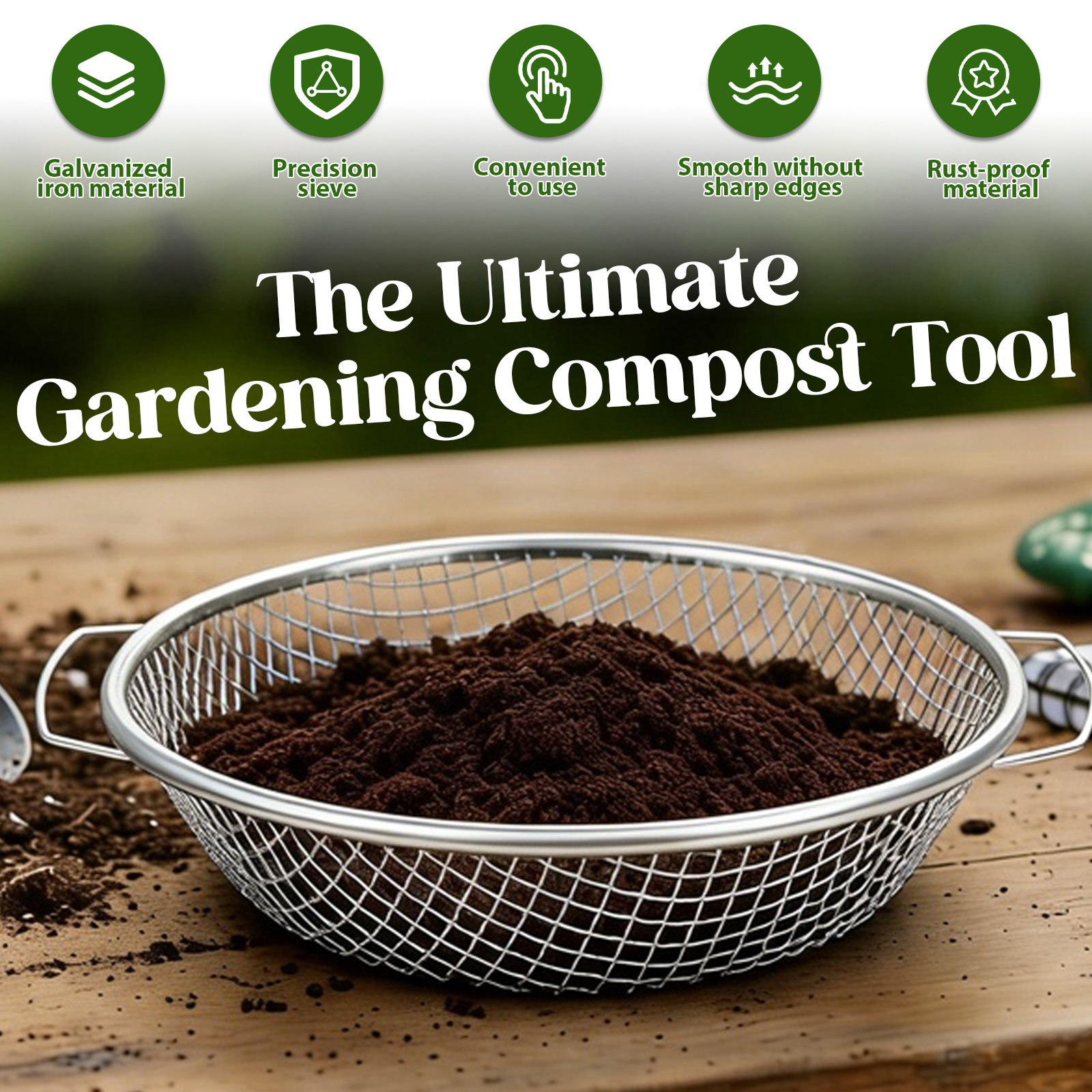 3Pcs Gardening Soil Sifter 3/6 - огляд і ціна Plant Parent Tools