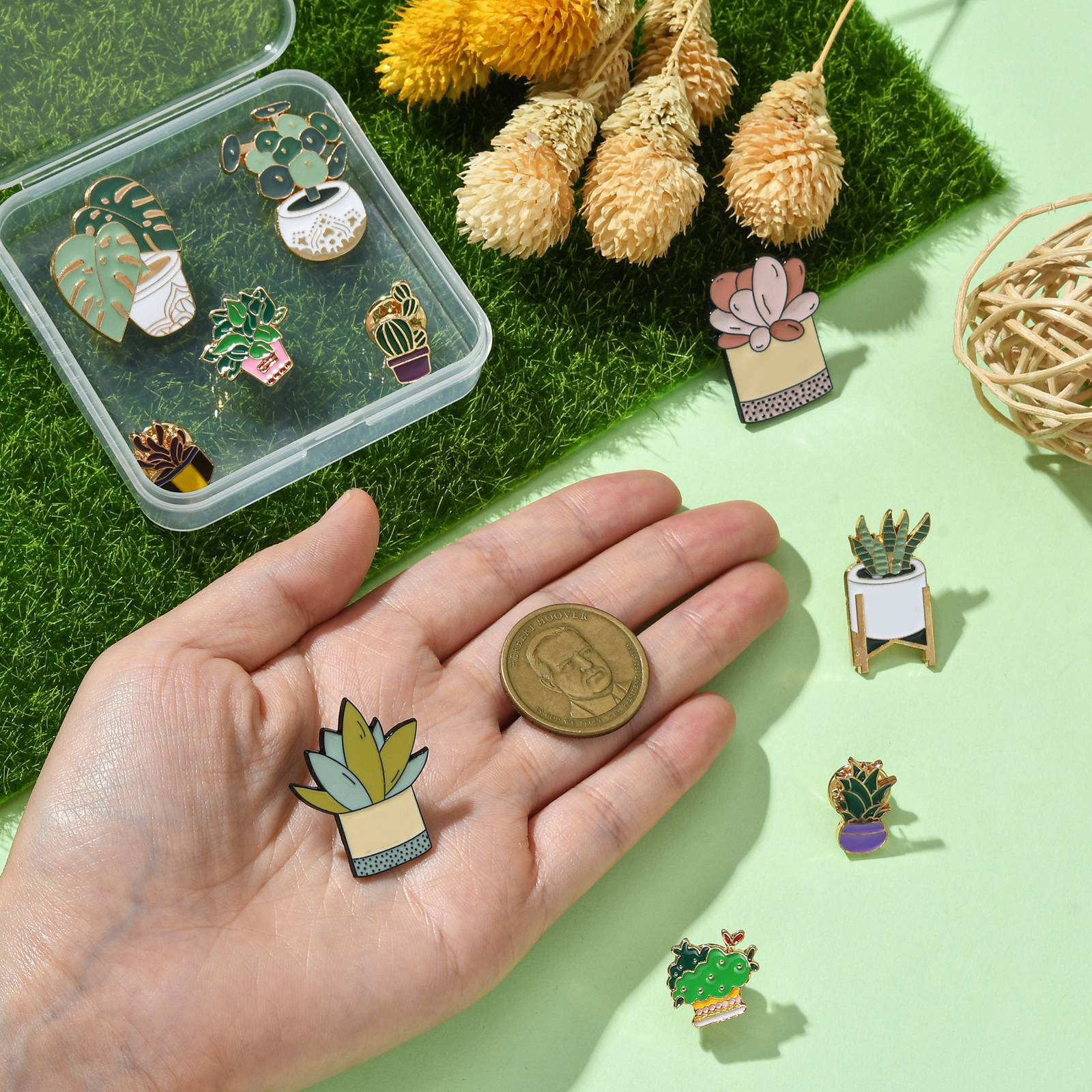 Pandahall 10Pcs Mixed Styles P - огляд і ціна Cactus Mix Pot